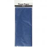 Seidenpapier, Blatt 50x70 cm, 17 g, Blau, 10 Bl./ 1 Pck