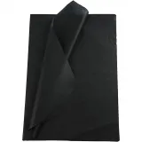 Seidenpapier, Blatt 50x70 cm, 17 g, Schwarz, 10 Bl./ 1 Pck
