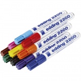 Edding Permanent-Marker, Strichstärke 1,5-3 mm, Sortierte Farben, 10 Stk/ 1 Pck