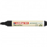 Edding EcoLine Marker, Nr. 22, Strichstärke 1x5 mm, Schwarz, 1 Stk
