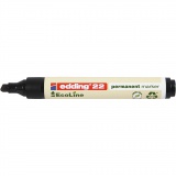 Edding EcoLine Marker 22, 22, Strichstärke 1x5 mm, Schwarz, 1 Stk