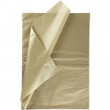 Seidenpapier, Blatt 50x70 cm, 17 g, Gold, 6 Bl./ 1 Pck