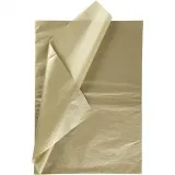 Seidenpapier, Blatt 50x70 cm, 17 g, Gold, 6 Bl./ 1 Pck