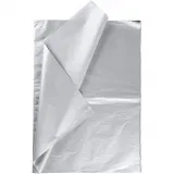 Seidenpapier, Blatt 50x70 cm, 17 g, Silber, 6 Bl./ 1 Pck
