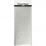 Seidenpapier, 50x70 cm, 17 g, Silber, 6 Bl./ 1 Pck