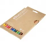 edu Green Jumbo-Buntstifte, Dicke 10 mm, Mine 5 mm, Sortierte Farben, 12 Stk/ 1 Pck