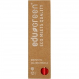 edu Green Jumbo-Buntstifte, Mine 5 mm, Rot, 10 Stk/ 1 Pck