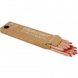 edu Green Jumbo-Buntstifte, Mine 5 mm, Rot, 10 Stk/ 1 Pck