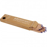 edu Green Jumbo-Buntstifte, Mine 5 mm, Violett, 10 Stk/ 1 Pck