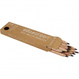 edu Green Jumbo-Buntstifte, Mine 5 mm, Schwarz, 10 Stk/ 1 Pck