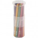 edu3 Jumbo-Buntstifte, Dicke 10 mm, Mine 6,25 mm, Sortierte Farben, 18 Stk/ 1 Pck