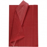 Seidenpapier, Blatt 50x70 cm, 14 g, Rot, 6 Bl./ 1 Pck