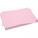 Karton, Blatt 50x70 cm, Größe 50x70 cm, 270 g, Hellpink, 100 Bl./ 1 Pck