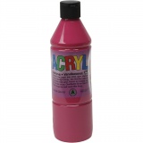 Acrylfarbe, Primärrot, 500 ml/ 1 Fl.