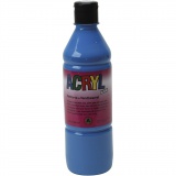 Acrylfarbe, Primärblau, 500 ml/ 1 Fl.