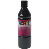 Acrylfarbe, Schwarz, 500 ml/ 1 Fl.