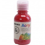 PRIMO Acrylfarbe in ausgezeichneter Qualität, Dunkelrot, 125 ml/ 1 Fl.