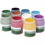 Outdoor-Farbe, Sortierte Farben, 10x250 ml/ 1 Pck