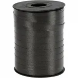 Kräuselband, B 10 mm, Glänzend, Schwarz, 250 m/ 1 Rolle