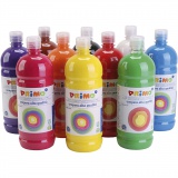 Temperafarbe Matt, Matt, Sortierte Farben, 10x1000 ml/ 1 Pck