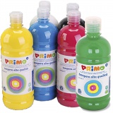 Temperafarbe Matt, Matt, Standard-Farben, 12x1000 ml/ 1 Pck