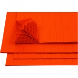 Harmonika-Papier, Blatt 28x17,8 cm, Orange, 8 Bl./ 1 Pck