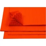 Harmonika-Papier, Blatt 28x17,8 cm, Orange, 8 Bl./ 1 Pck