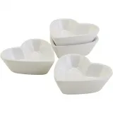 Herzförmige kleine Schalen, D 8 cm, 12 Stk/ 1 Pck