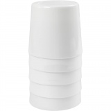 Becher/Wasserbehälter, H 9,5 cm, D 8,5 cm, 300 ml, Weiß, 5 Stk/ 1 Pck