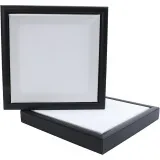 Leinwand mit Holzrahmen, Größe 20x20 cm, 280 g, Schwarz, Weiß, 1 Stk