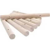 Holzstangen für Untersetzer, D 14-15 mm, Größe 18 cm, Lochgröße 4 mm, 108 Stk/ 1 Pck