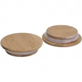 Holzdeckel mit Gummidichtung, D 9 cm, 12 Stk/ 1 Pck