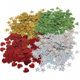 Weihnachtspailletten, Größe 14-16 mm, 4x20 g/ 1 Pck