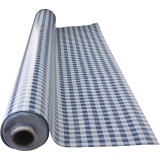 Wachstuch, Karo, B 140 cm, Blau, Weiß, 20 m/ 1 Rolle