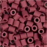 NABBI BioBeads, Größe 5x5 mm, Lochgröße 2,5 mm, medium, Burgundy, 1000 Stk/ 1 Pck