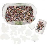 NABBI BioBeads Schulset, Größe 5x5 mm, medium, Standard-Farben, 1 Set