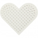 NABBI BioBeads Steckplatte, Kleines Herz, Größe 7x8,5 cm, medium, 1 Stk