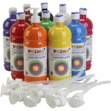 Temperafarbe Matt, Matt, Sortierte Farben, 10x1000 ml/ 1 Pck