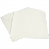 Leichtes, helles Papier, Blatt 30x30 cm, 80 g, Weiß, 12 Bl./ 1 Pck