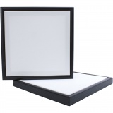 Leinwand mit Holzrahmen, Größe 30x30 cm, 280 g, Schwarz, Weiß, 1 Stk