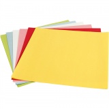 Leichtes, helles Papier, 30x30 cm, 80 g, Standard-Farben, 12 Bl./ 1 Pck