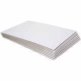 Wellpappe-Platten, Größe 42x60x0,7 cm, 10 Stk/ 1 Pck