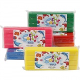 Weiche Knetmasse, Sortierte Farben, 6x500 g/ 1 Pck