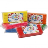 Weiche Knetmasse, Sortierte Farben, 6x500 g/ 1 Pck