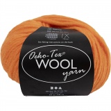 Wolle, L 50 m, Orange, 50 g/ 1 Knäuel