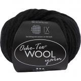 Wolle, L 50 M, Schwarz, 50 g/ 1 Knäuel