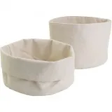 Stoffkörbe, H 14,5 cm, D 20 cm, 385 g, Hellnatur, 10 Stk/ 1 Pck