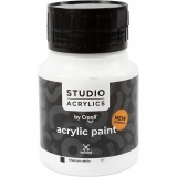 Creall Studio Acrylfarbe, Deckend, white (81), 500 ml/ 1 Fl.