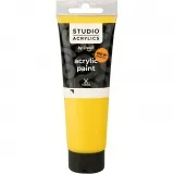 Creall Studio Acrylfarbe, Halbdeckend, primary yellow (06), 120 ml/ 1 Fl.