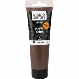 Creall Studio Acrylfarbe, Deckend, burnt umber (69), 120 ml/ 1 Fl.